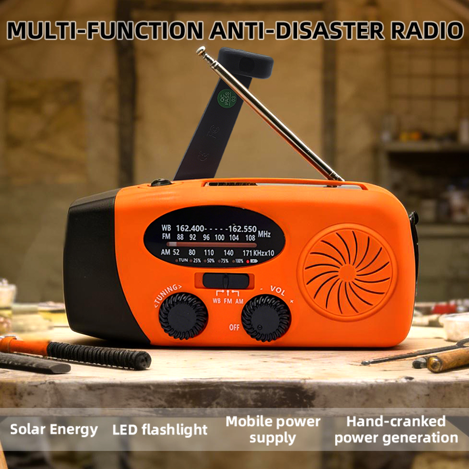 Emergency Radio Solar - Hand Cranked Emergency Radio Generator Portable