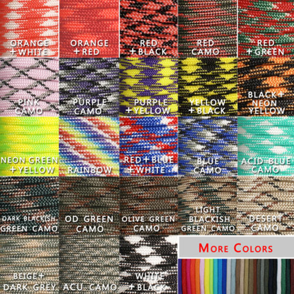 1pcs 100FT 23 Colors 550 Parac – Paracord 550 Feet Bewertung und Preis