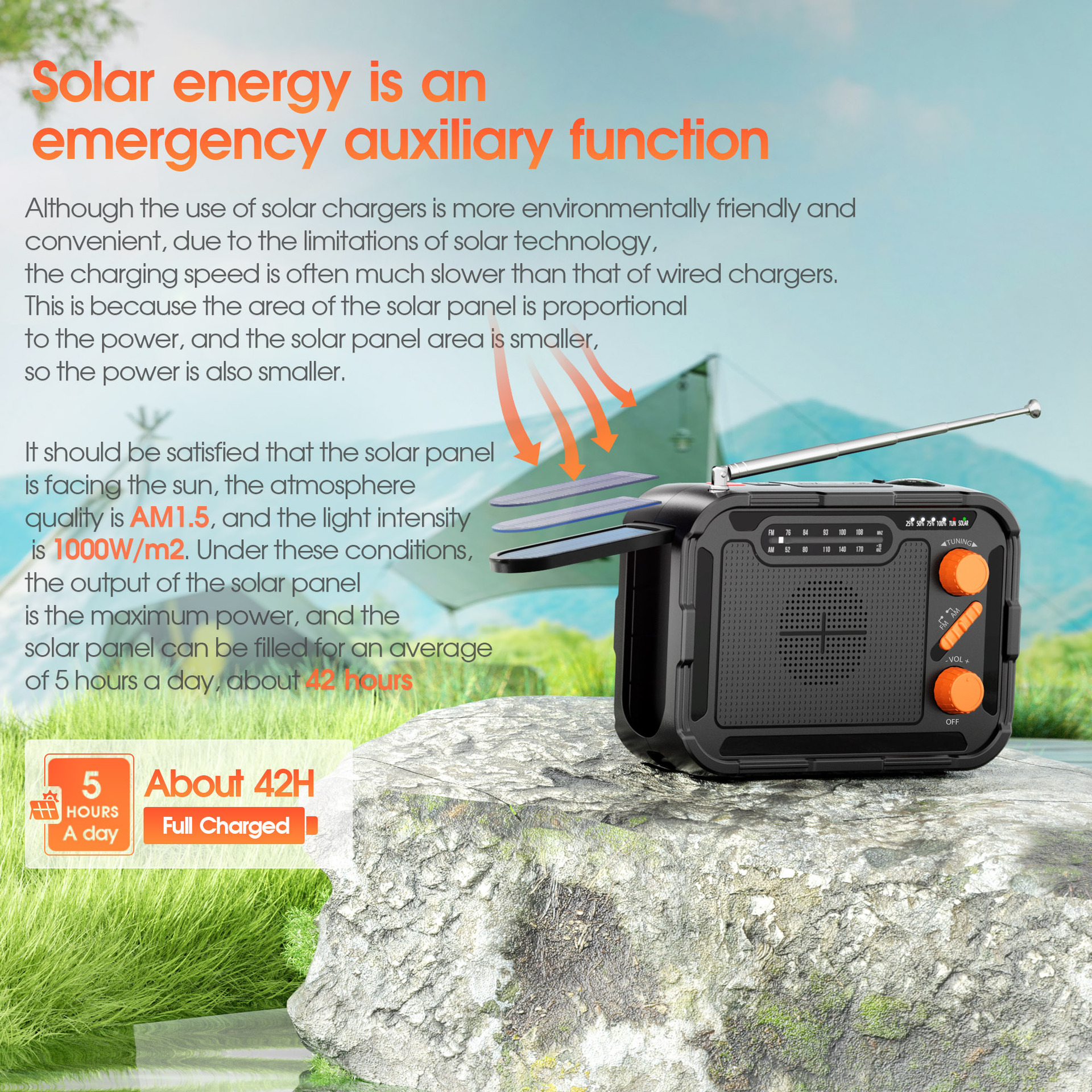 Hand-cranked Power Generation  – Emergency Radio Solar Bewertung und Preis