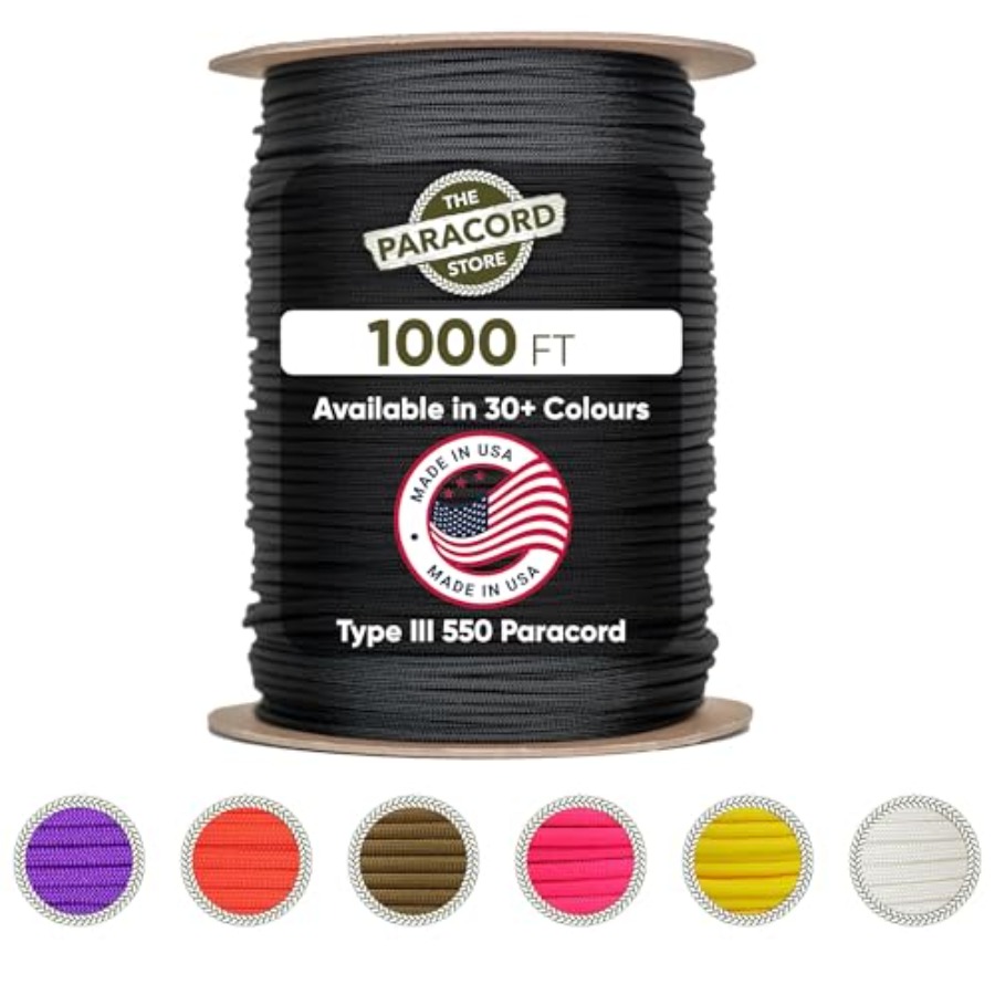 Type III 550 Paracord - 1000 F – Paracord 550 Feet Bewertung und Preis