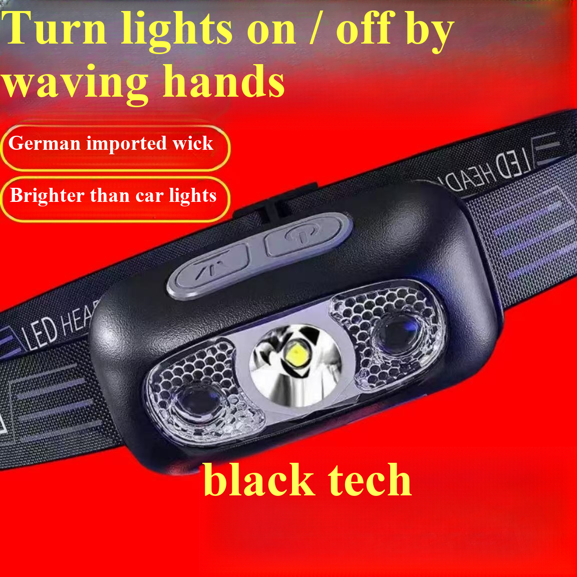 Strong light sensing headlamp, – Headlamp Waterproof Rechargeable Bewertung und Preis