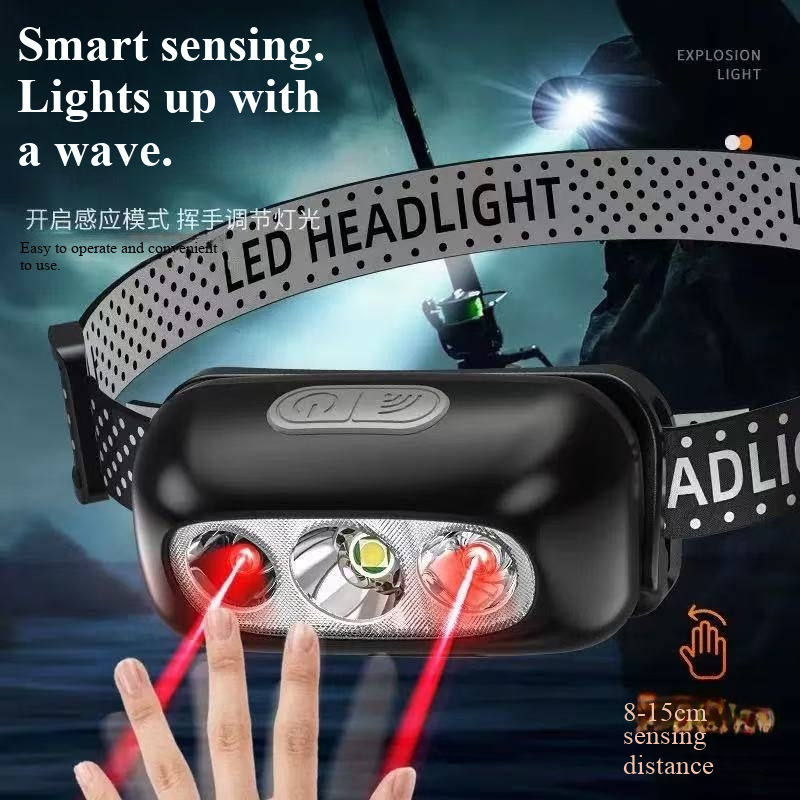 Strong light sensing headlamp, – Headlamp Waterproof Rechargeable Bewertung und Preis