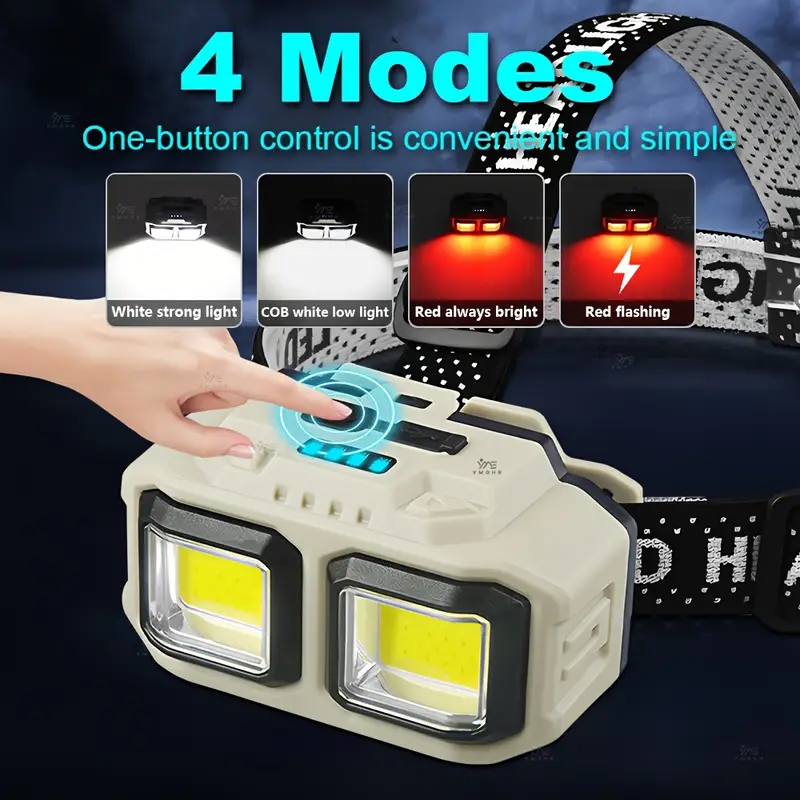 COB LED Headlamp Rechargeable  – Headlamp Waterproof Rechargeable Bewertung und Preis