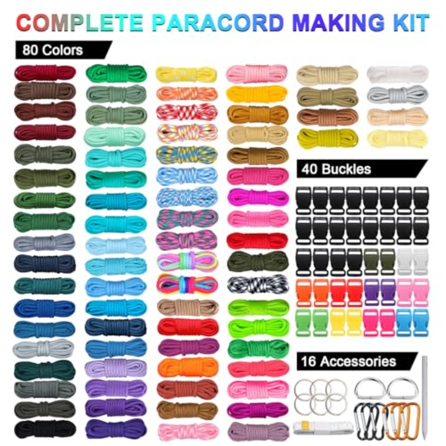 80 Colors Paracord Cord 550 Pa – Paracord 550 Feet Bewertung und Preis
