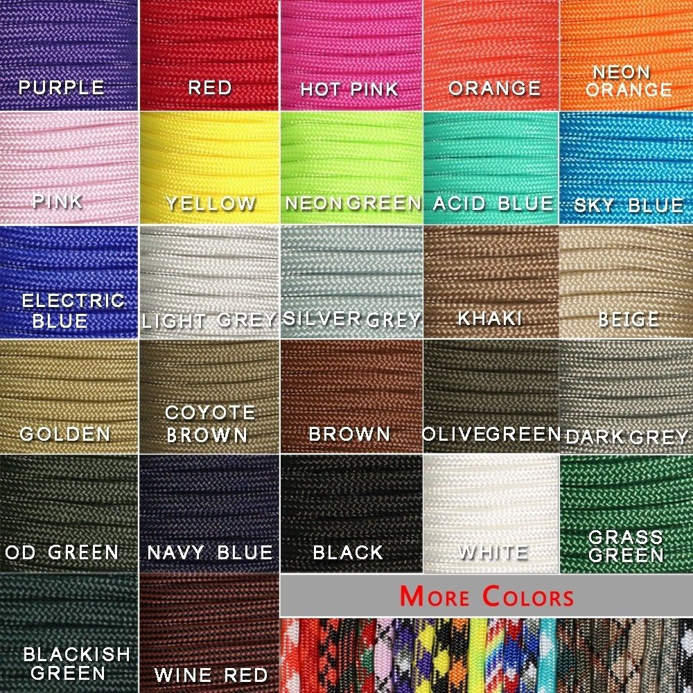 1pcs 550 Paracord Parachute Co – Paracord 550 Feet Bewertung und Preis