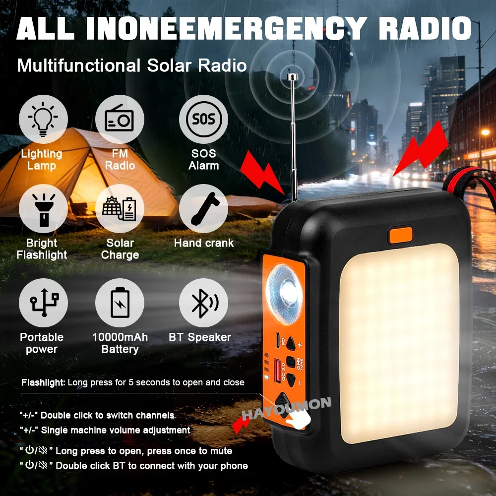 10000mAh Hand Crank Emergency  – Emergency Radio Solar Bewertung und Preis