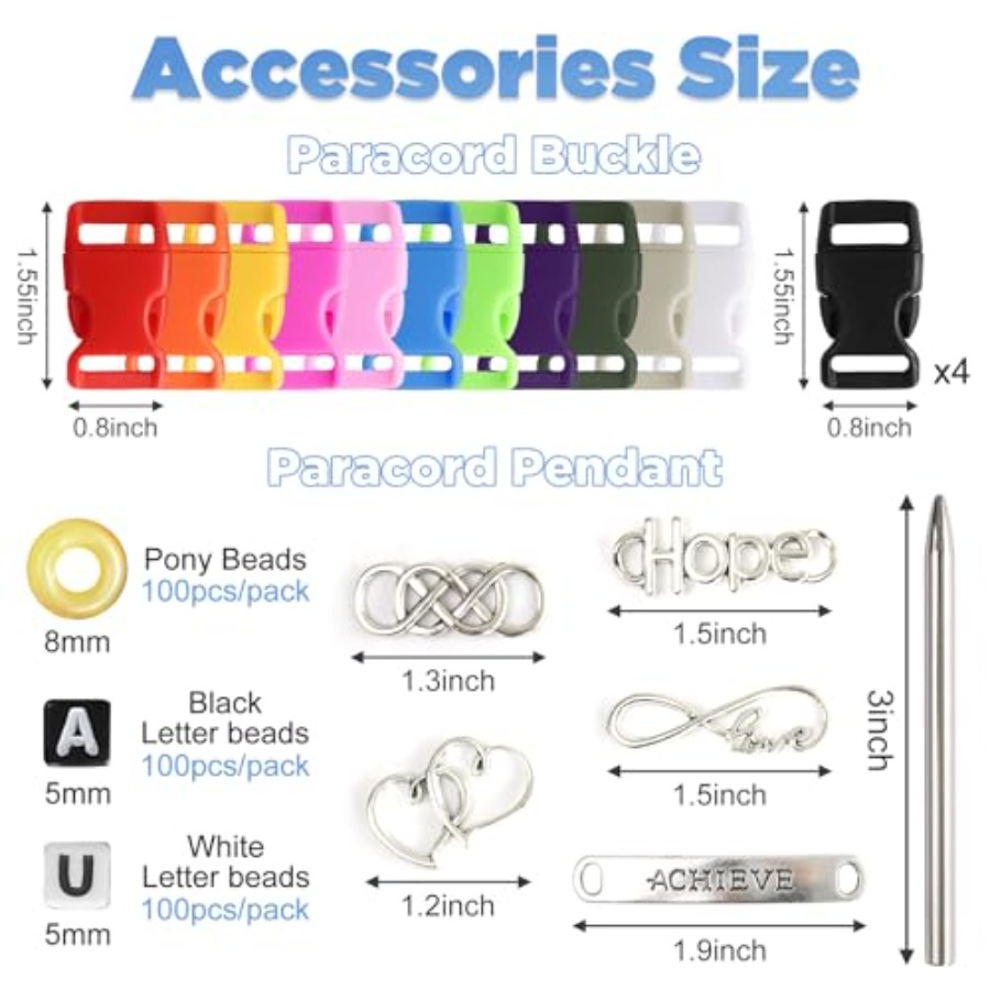 90 Colors Paracord 550 - 10 Fe – Paracord 550 Feet Bewertung und Preis