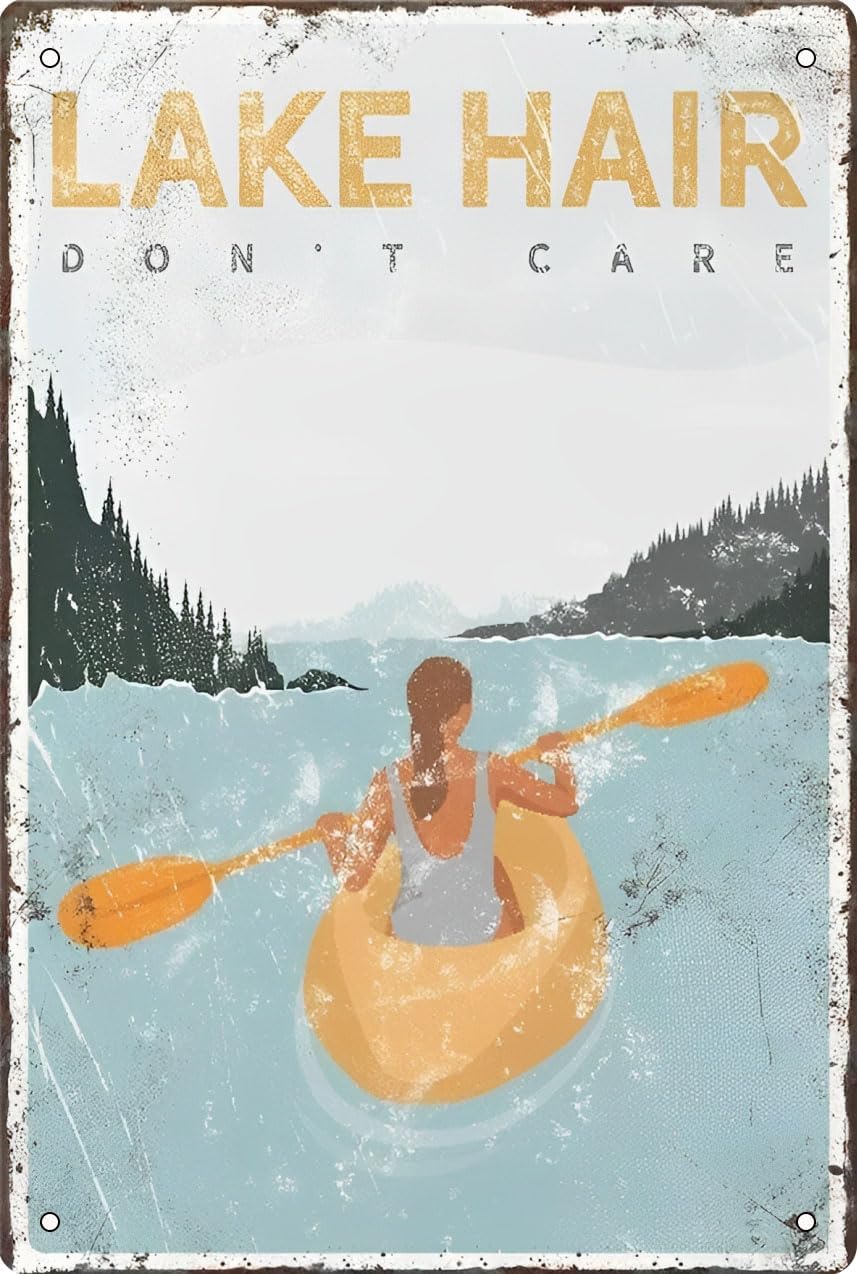 Lake Hair Dont Care Poster - Y – Outdoor Adventure Kayak Bewertung und Preis