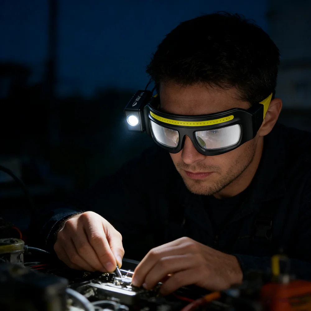 LED Headlamp COB Headlight Wor – Headlamp Waterproof Rechargeable Bewertung und Preis