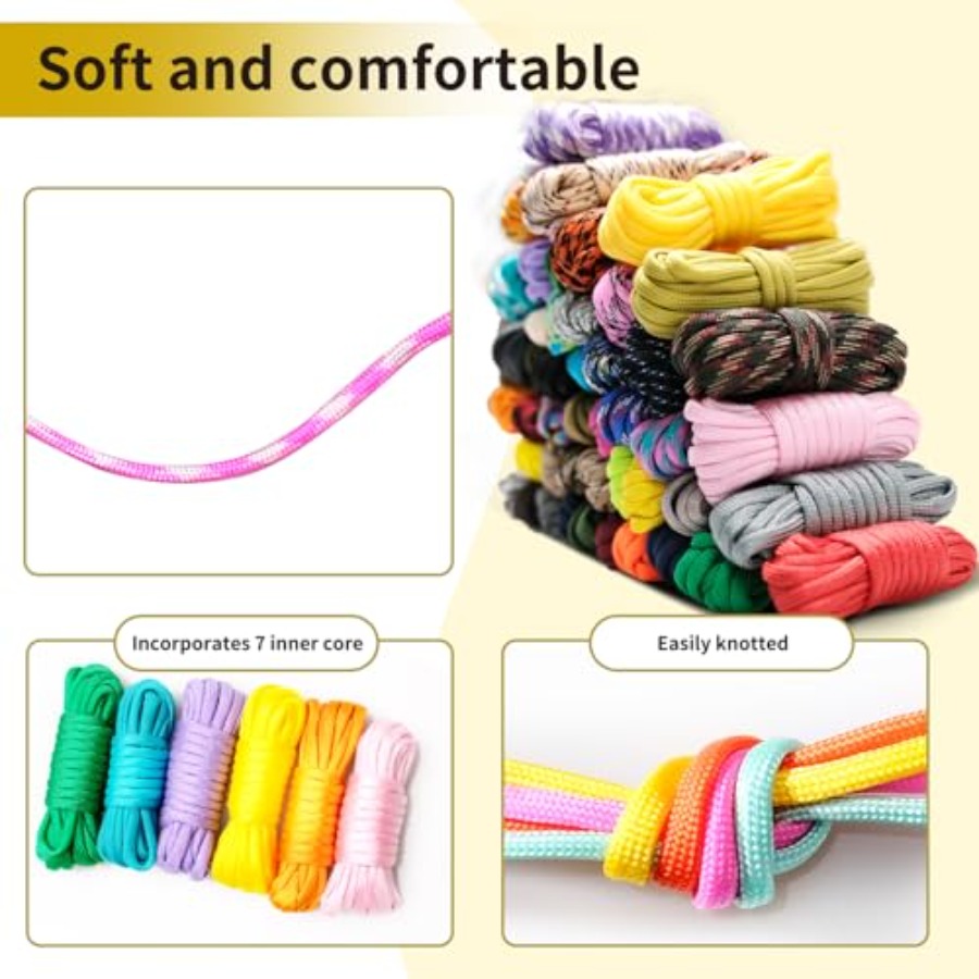 85 Pcs Paracord 550 Combo Kit  – Paracord 550 Feet Bewertung und Preis