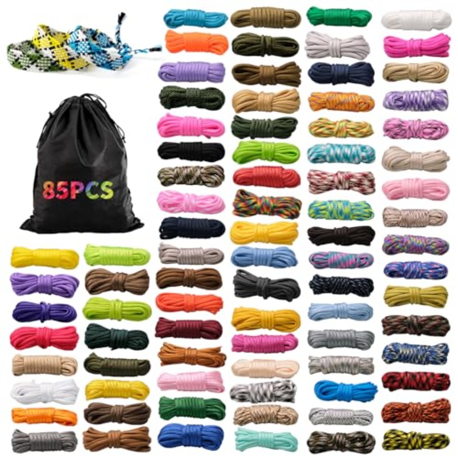 85 Pcs Paracord 550 Combo Kit  – Paracord 550 Feet Bewertung und Preis