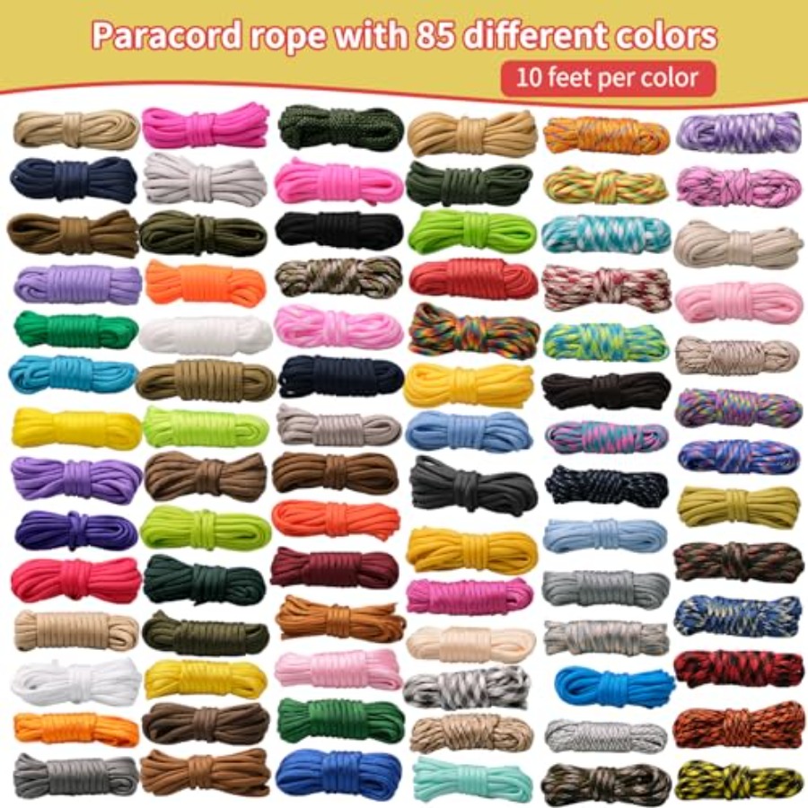 85 Pcs Paracord 550 Combo Kit  – Paracord 550 Feet Bewertung und Preis